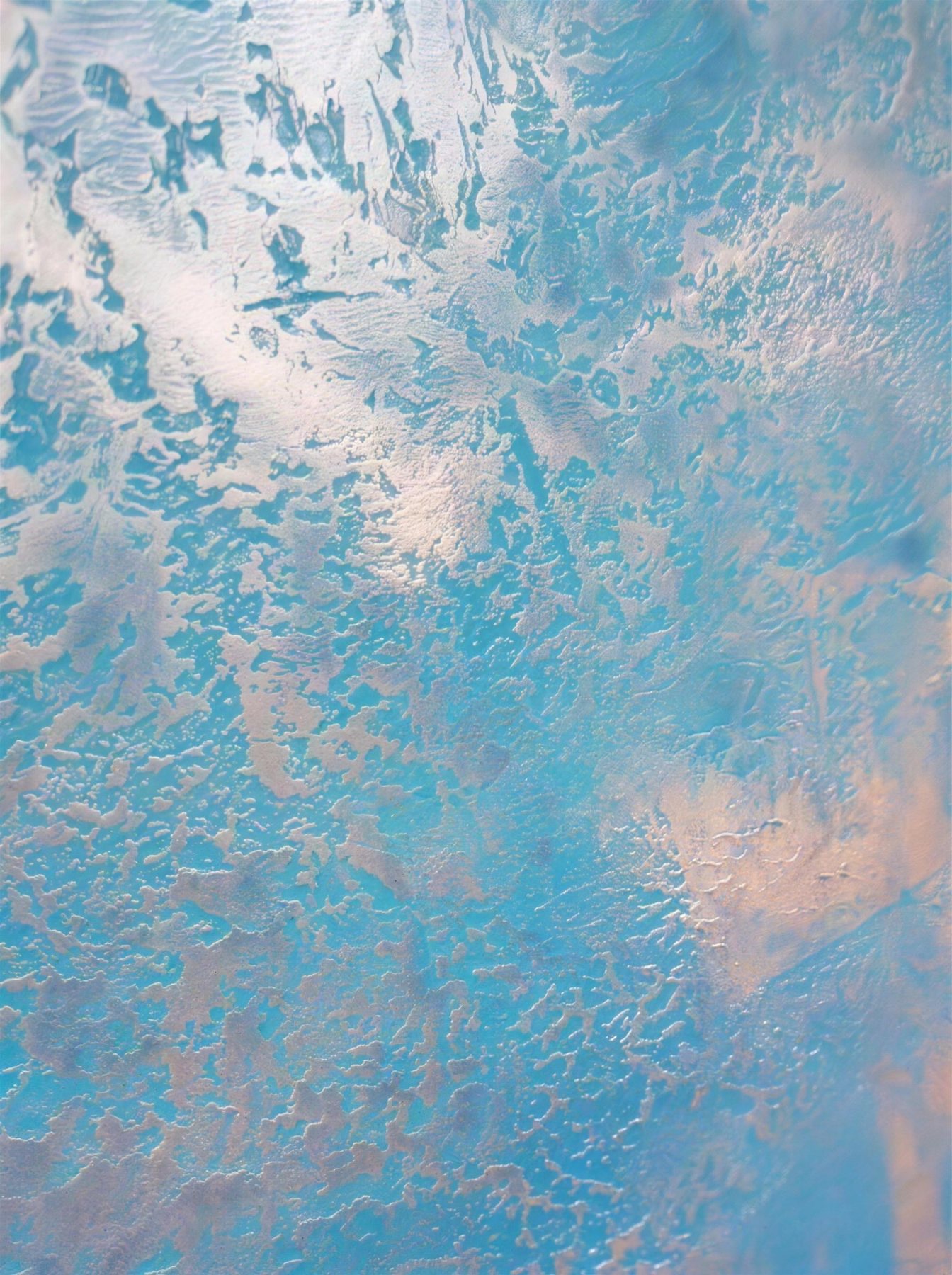 Echtes Kundenprojekt: Wandfläche in blauer Spachteltechnik mit lebendiger Struktur